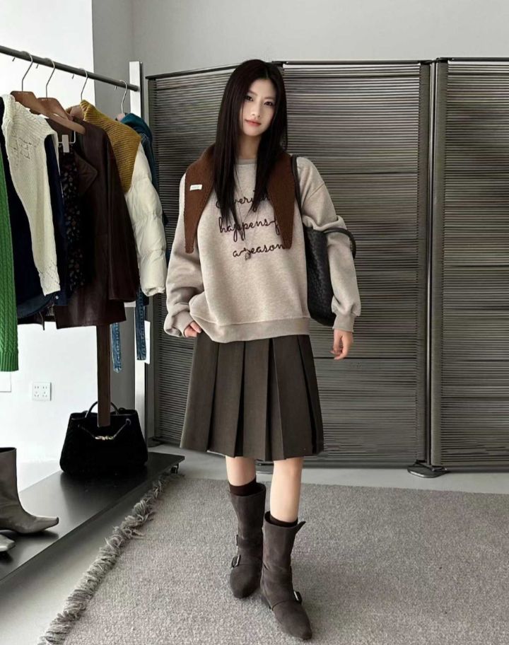 BOBBIE DOLL韓國代購㊣女裝新品時尚休閑25秋冬人氣推薦衛衣BOBBIE DOLL衛衣