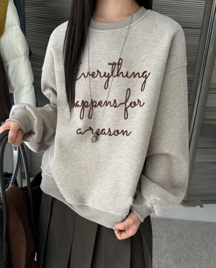 BOBBIE DOLL韓國代購㊣女裝新品時尚休閑25秋冬人氣推薦衛衣BOBBIE DOLL衛衣圖色2