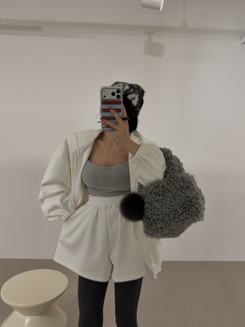 BLACK BABI韓國直郵㊣女士新款熱賣25秋冬真品套裝套裝貂皮BLACK BABI套裝