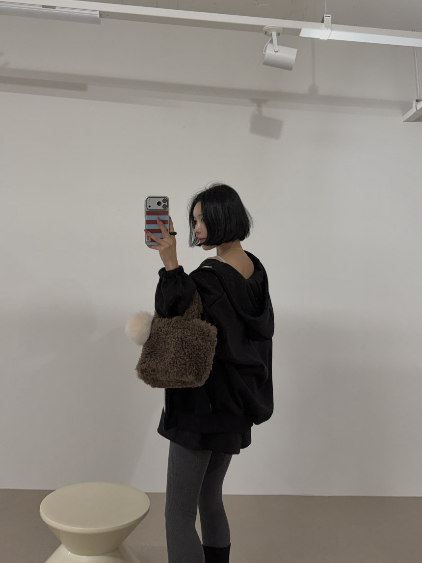 BLACK BABI韓國直郵㊣女士新款熱賣25秋冬真品套裝套裝貂皮BLACK BABI套裝