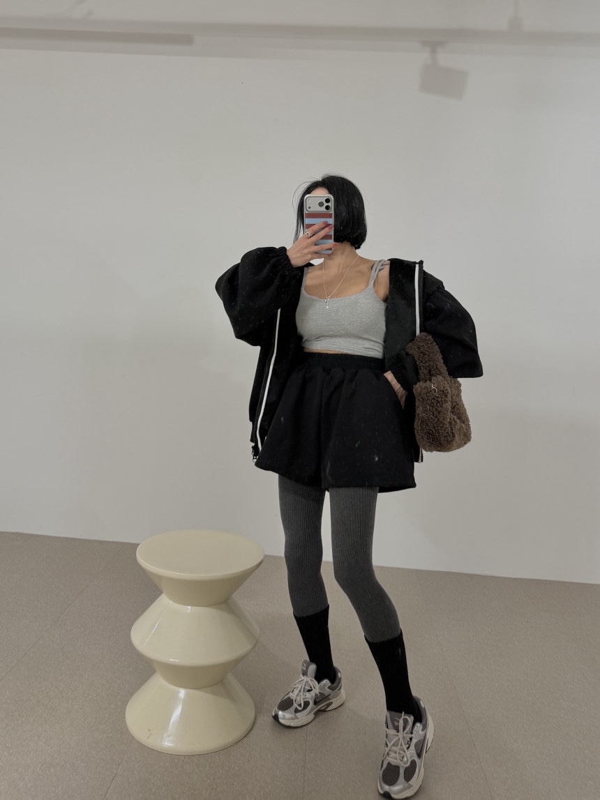 BLACK BABI韓國直郵㊣女士新款熱賣25秋冬真品套裝套裝貂皮BLACK BABI套裝