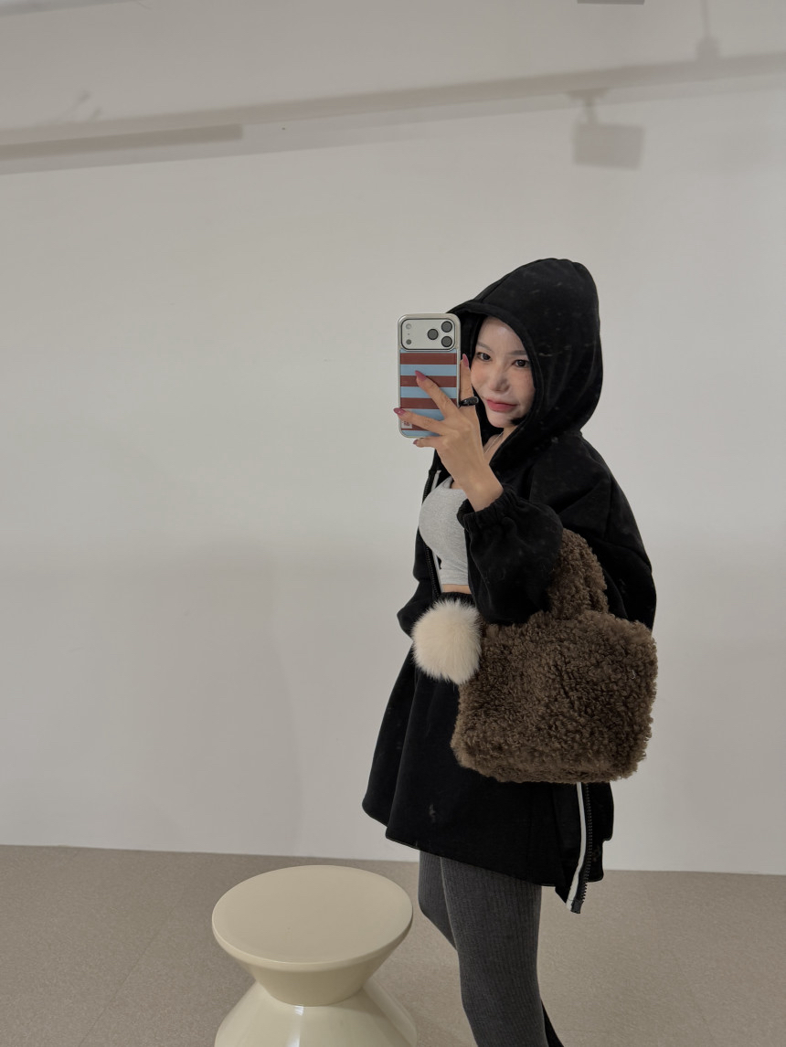 BLACK BABI韓國直郵㊣女士新款熱賣25秋冬真品套裝套裝貂皮BLACK BABI套裝