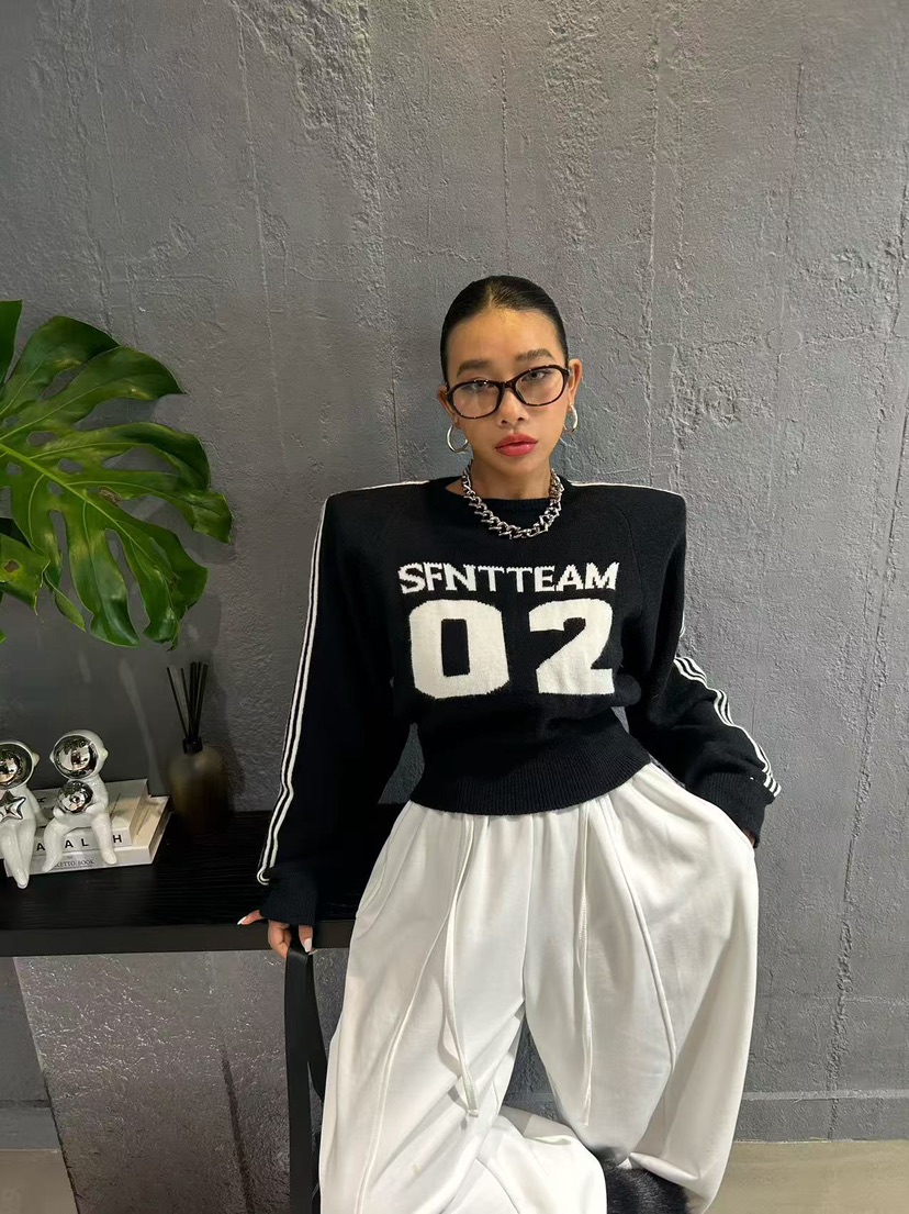 BLACK BABI東大門㊣代購女士新品職業休閑推薦人氣真品針織衫BLACK BABI針織衫圖色4