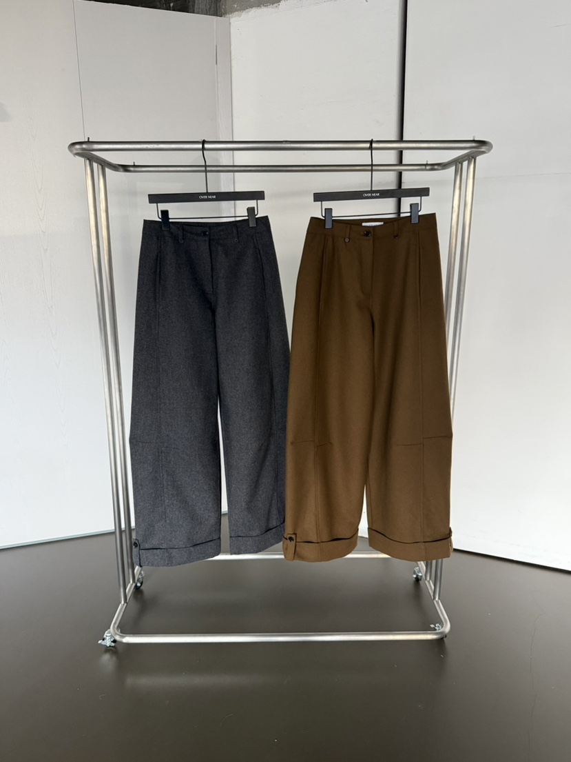 OVER NEAR東大門㊣代購女士新品人氣休閑25秋冬休閑褲不含腰帶OVER NEAR休閑褲