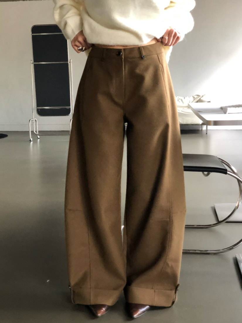 OVER NEAR東大門㊣代購女士新品人氣休閑25秋冬休閑褲不含腰帶OVER NEAR休閑褲