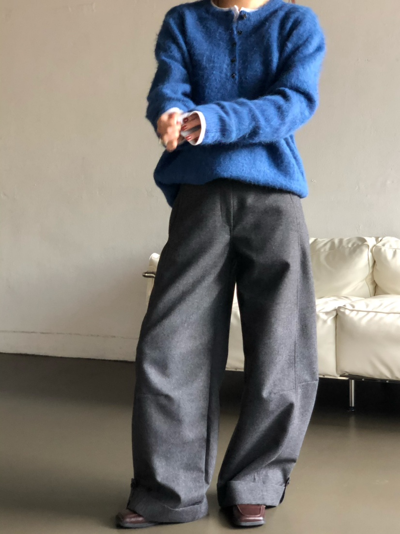 OVER NEAR東大門㊣代購女士新品人氣休閑25秋冬休閑褲不含腰帶OVER NEAR休閑褲