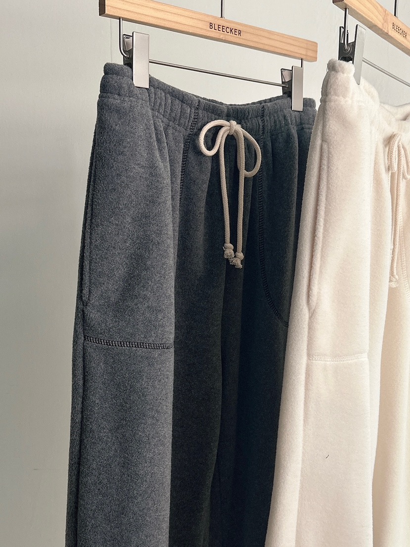 BLEECKER韓國代購㊣女士新品職業時尚25秋冬休閑休閑褲抓絨BLEECKER休閑褲