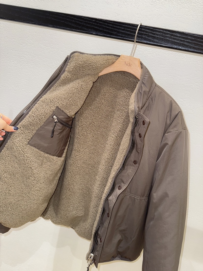 NDE韓國代購㊣女士新款人氣25秋冬熱賣真品職業夾克兩面穿雙面NDE夾克