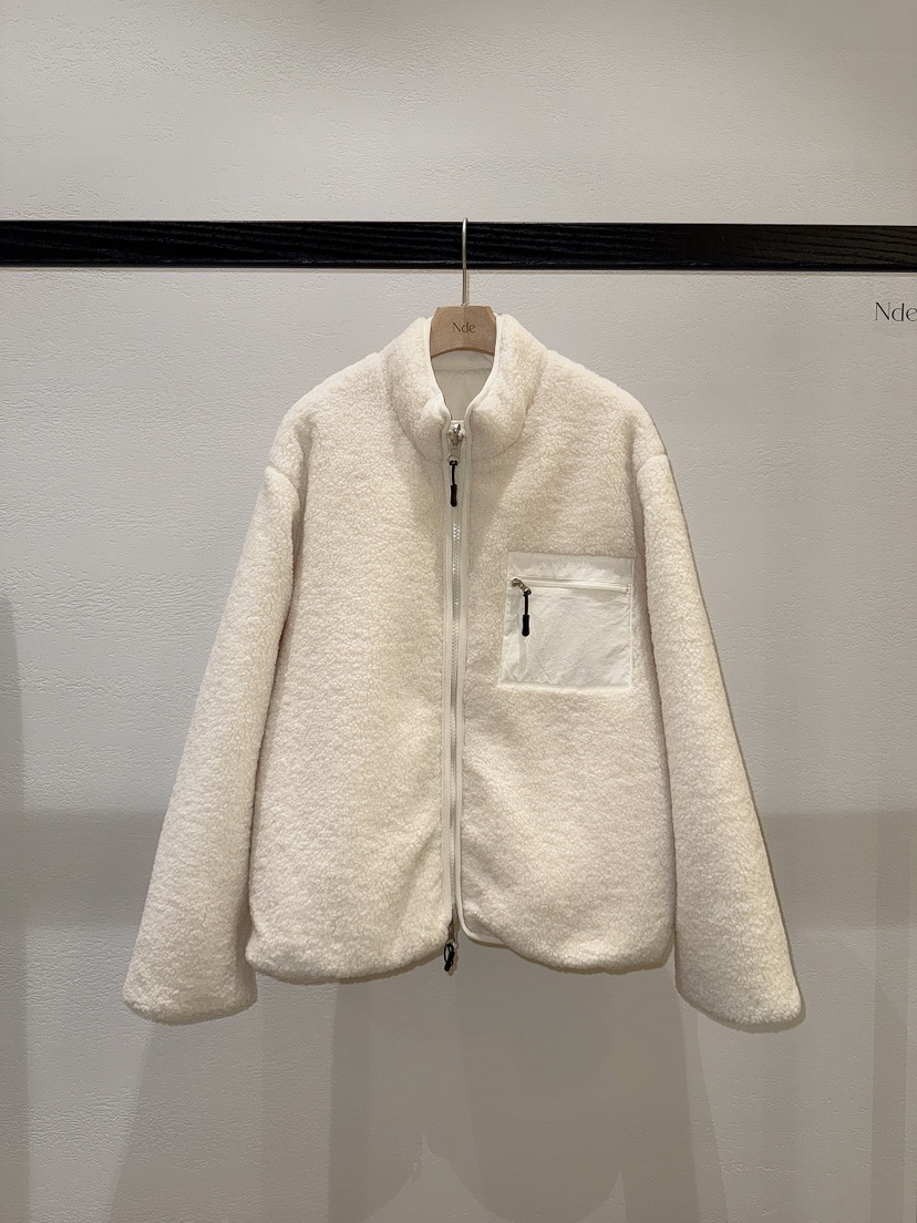 NDE韓國代購㊣女士新款人氣25秋冬熱賣真品職業夾克兩面穿雙面NDE夾克圖色2