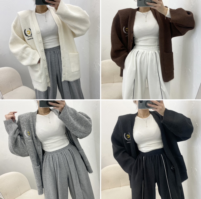 BLACK BABI韓國直郵㊣女士新款25秋冬熱賣休閑人氣職業針織衫BLACK BABI針織衫