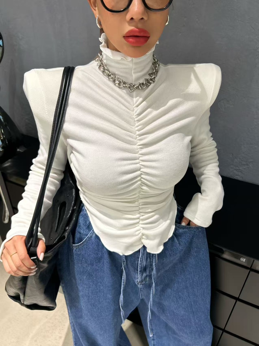 BLACK BABI韓國直郵㊣女裝新款真品職業25秋冬人氣長袖T恤BLACK BABI長袖T恤圖色1