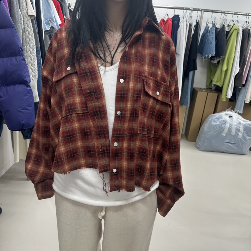 TOPDRESSING東大門㊣實拍女裝新款熱賣25秋冬休閑襯衫蕾絲衫TOPDRESSING襯衫/蕾絲衫圖色1