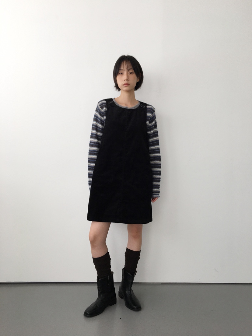 CCW東大門㊣代購女裝新品人氣時尚熱賣休閑推薦真品連衣裙紐扣CCW--NYUNYU連衣裙