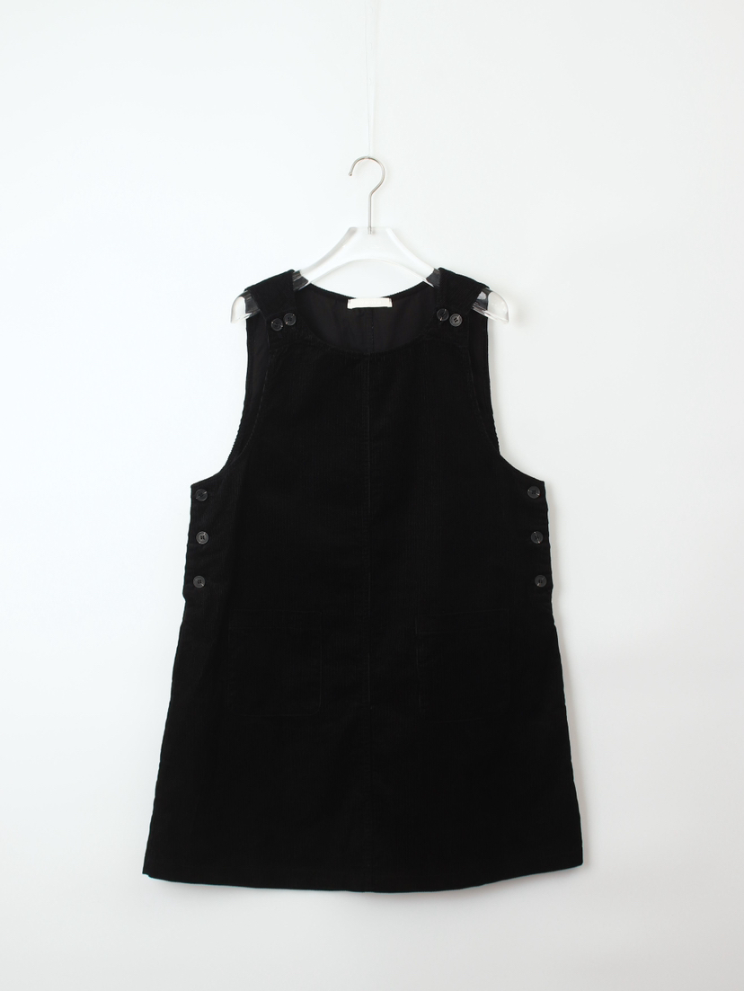 CCW東大門㊣代購女裝新品人氣時尚熱賣休閑推薦真品連衣裙紐扣CCW--NYUNYU連衣裙圖色2黑