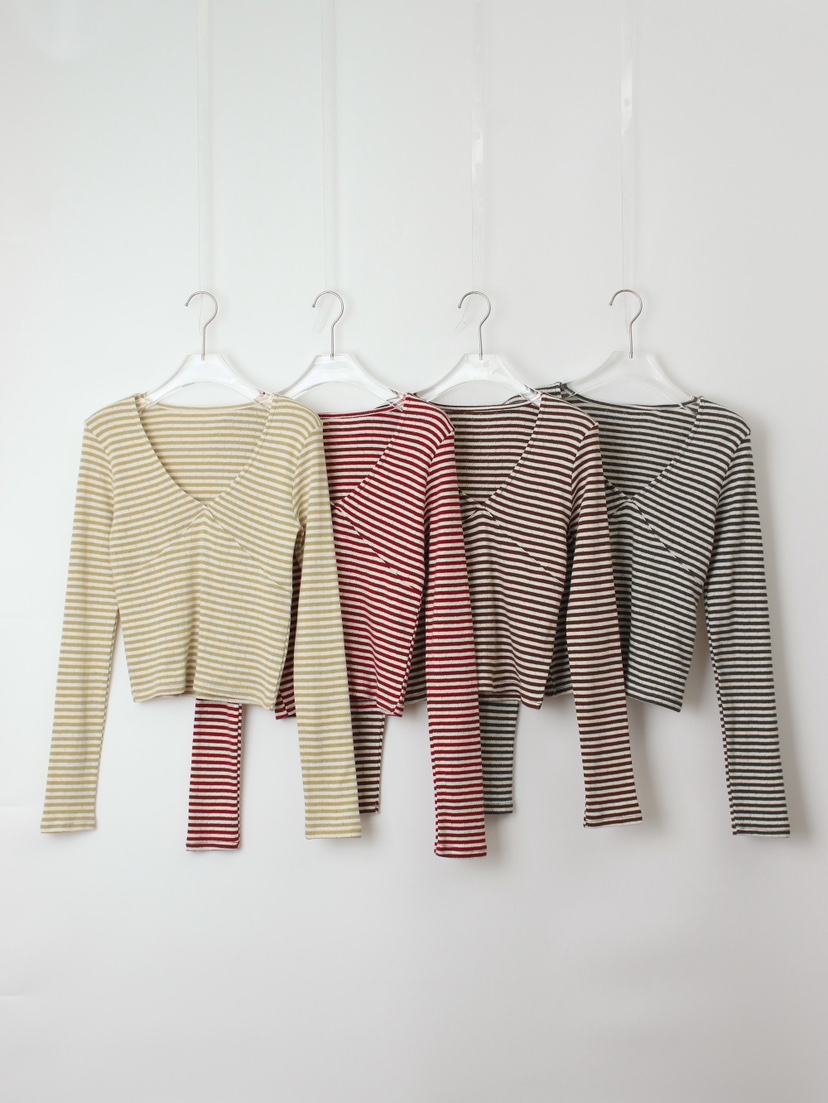 CCW東大門㊣實拍女裝新品熱賣25秋冬休閑推薦職業人氣長袖T恤CCW--NYUNYU長袖T恤