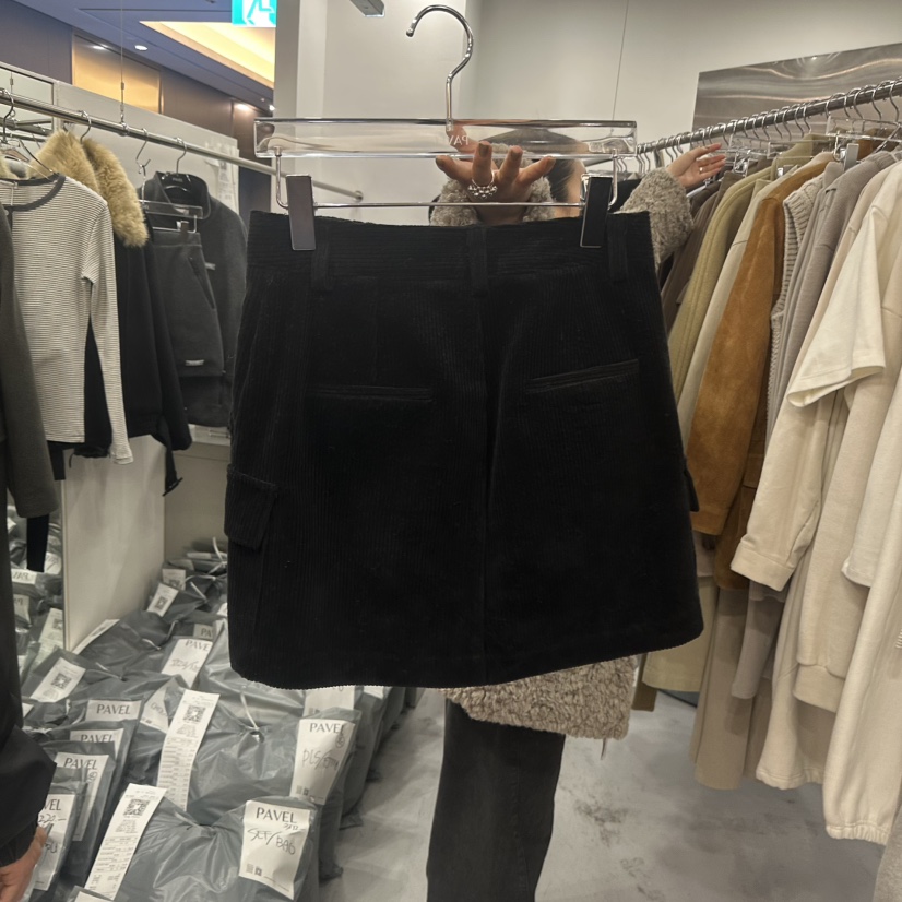 PAVEL韓國代購㊣女士新款休閑職業推薦時尚真品人氣裙褲燈芯絨PAVEL裙褲