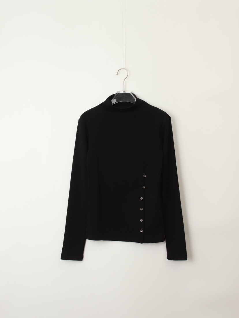 CCW東大門㊣實拍女裝新品熱賣職業推薦25秋冬人氣時尚長袖T恤CCW--NYUNYU長袖T恤圖色3黑