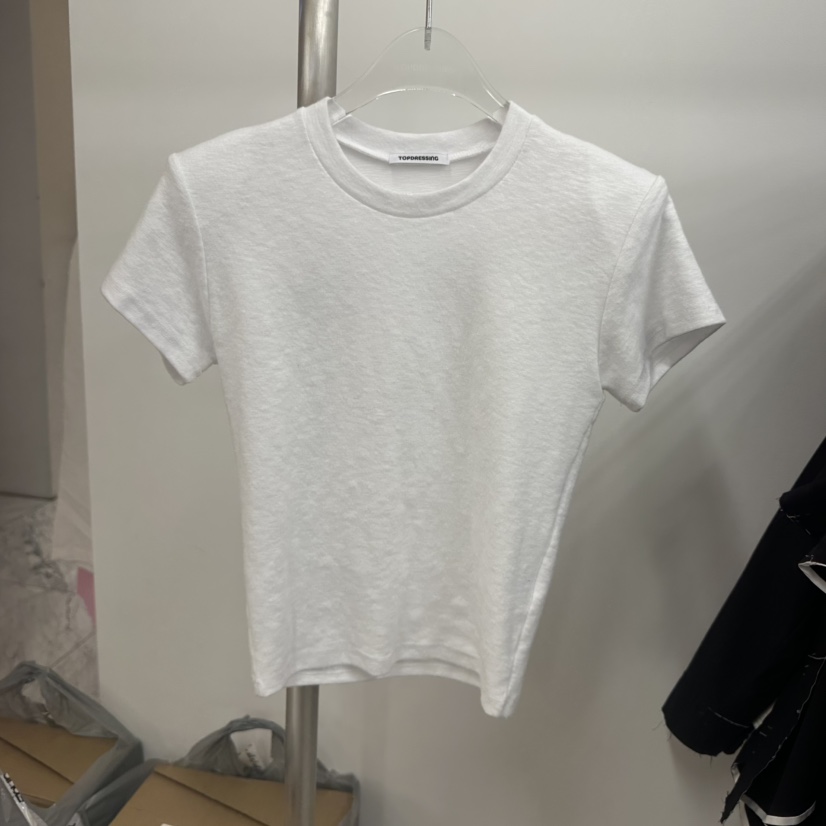 TOPDRESSING東大門㊣實拍女裝新款休閑25秋冬職業推薦人氣T恤TOPDRESSINGT恤圖色1