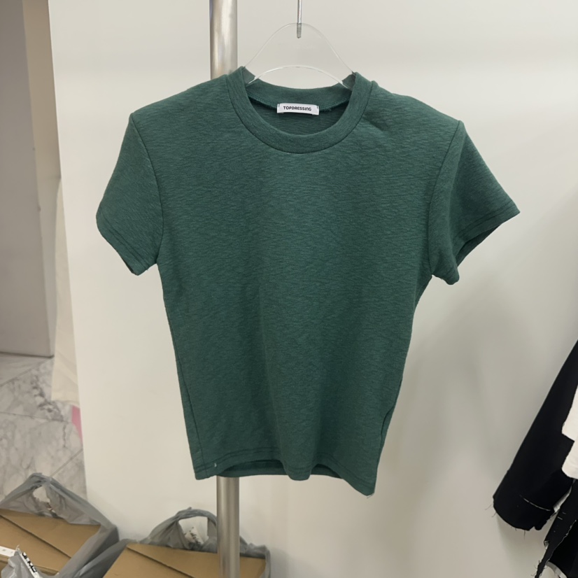 TOPDRESSING東大門㊣實拍女裝新款休閑25秋冬職業推薦人氣T恤TOPDRESSINGT恤圖色2