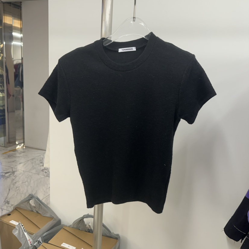 TOPDRESSING東大門㊣實拍女裝新款休閑25秋冬職業推薦人氣T恤TOPDRESSINGT恤圖色4