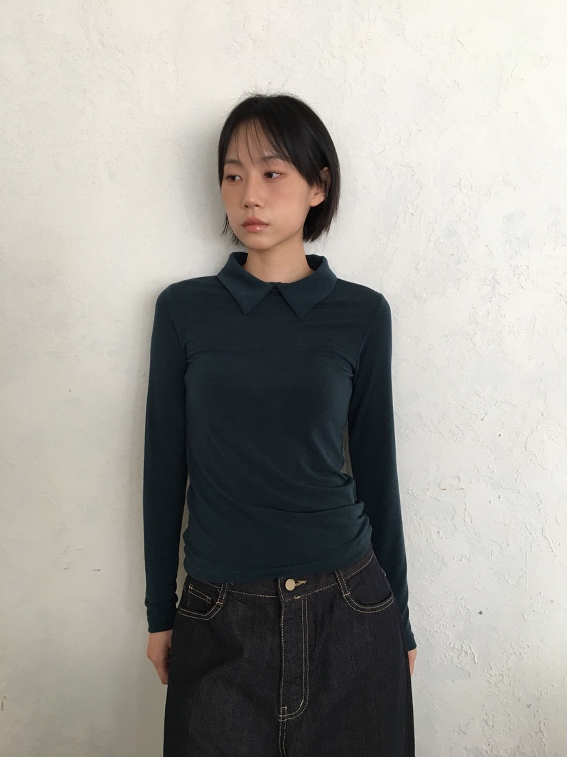 CCW韓國直郵㊣女裝新品時尚真品職業推薦休閑熱賣25秋冬長袖T恤CCW--NYUNYU長袖T恤