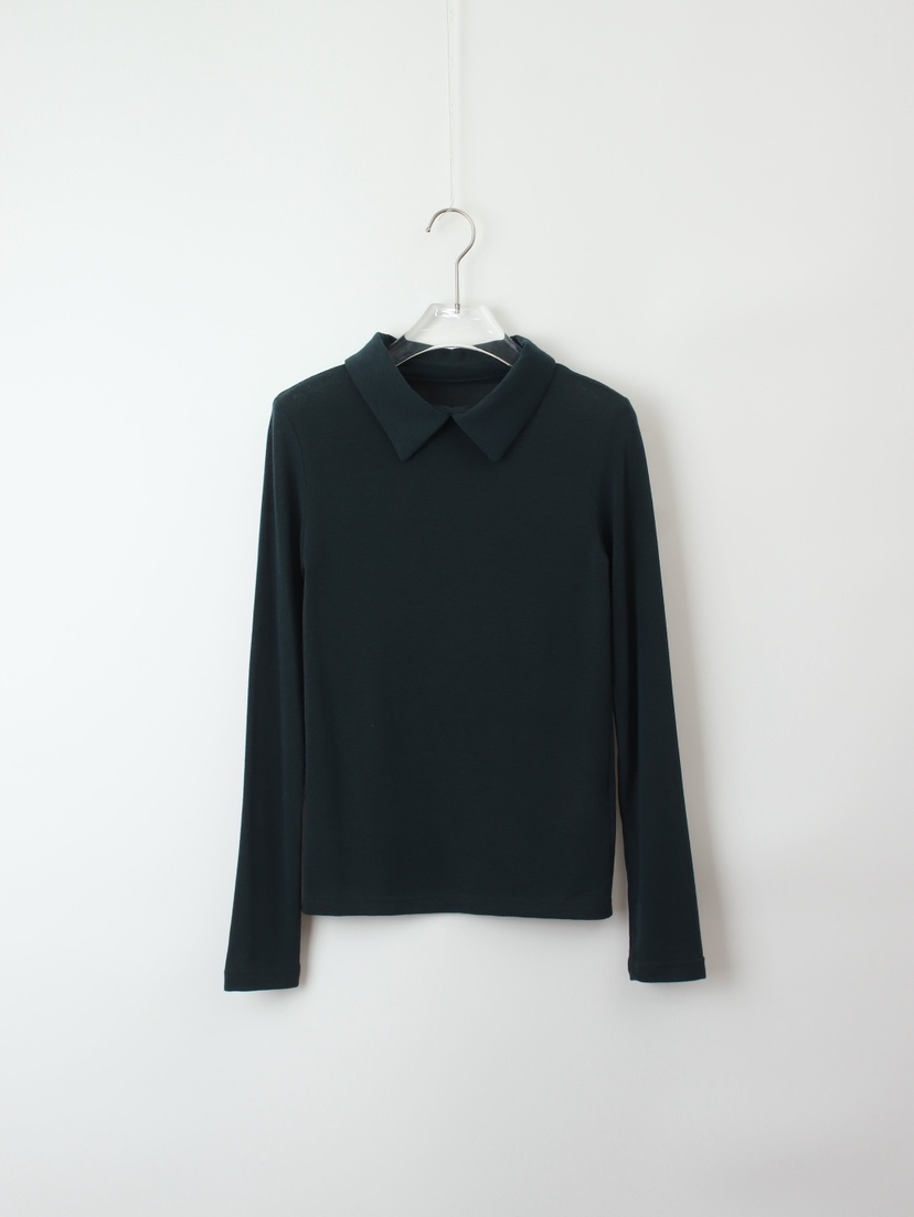 CCW韓國直郵㊣女裝新品時尚真品職業推薦休閑熱賣25秋冬長袖T恤CCW--NYUNYU長袖T恤圖色3墨綠