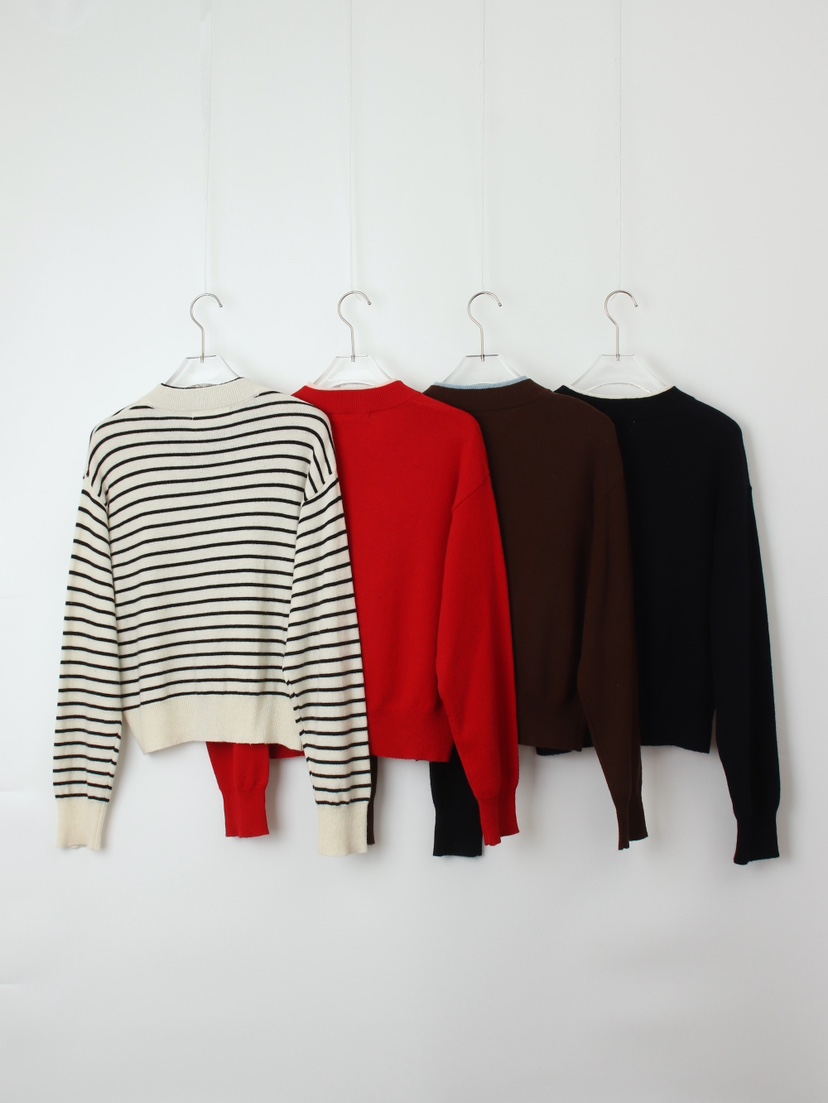 CCW韓國代購㊣女士新品推薦職業人氣真品休閑25秋冬時尚針織衫CCW--NYUNYU針織衫