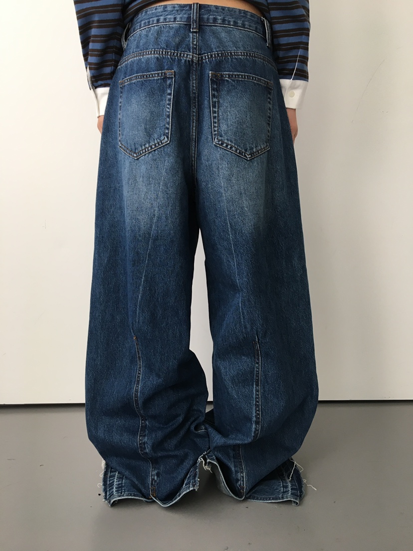 CCW韓國代購㊣女裝新款時尚人氣熱賣25秋冬休閑職業真品牛仔褲CCW--NYUNYU牛仔褲