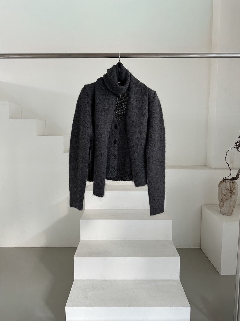 OATMEAL東大門㊣直郵女裝新品25秋冬職業休閑針織衫不含圍巾OATMEAL針織衫圖色3