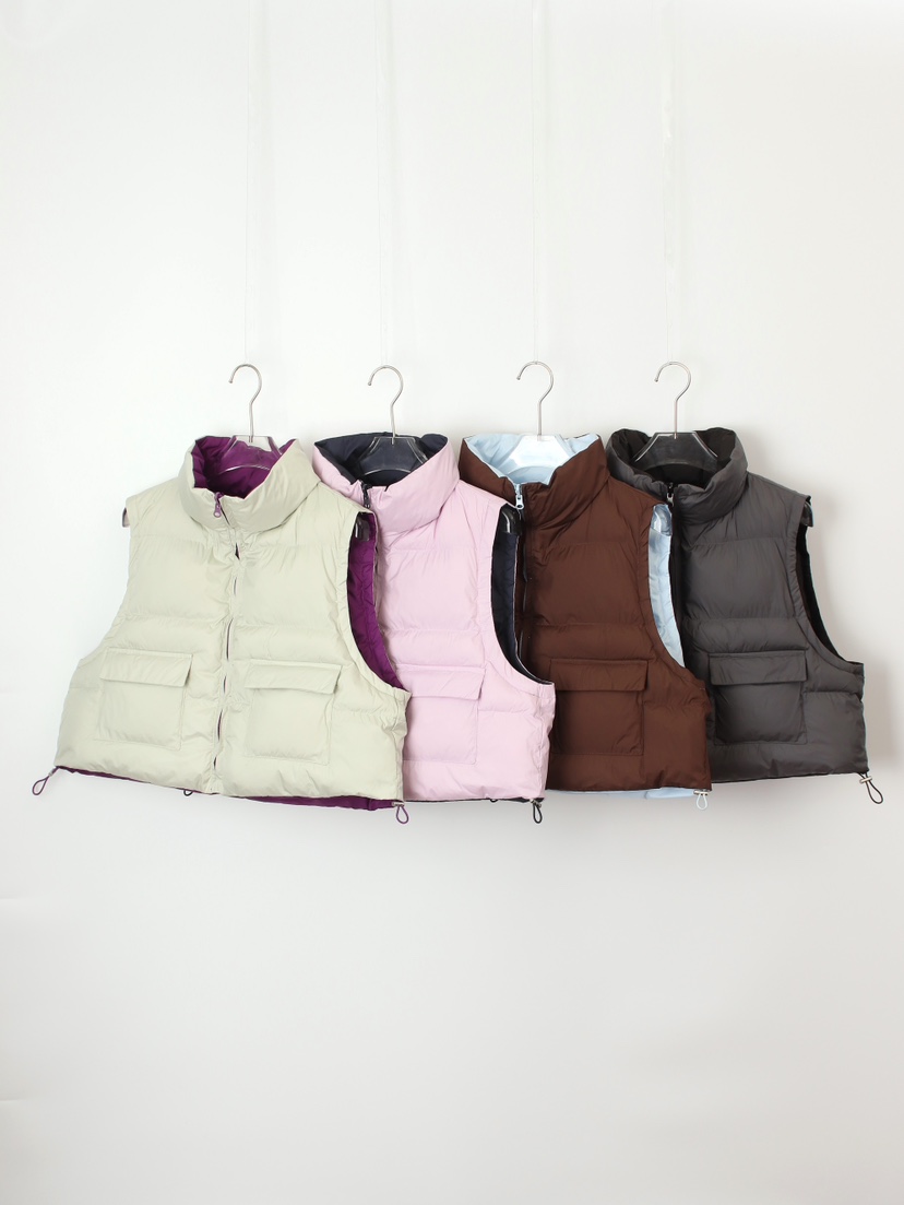 CCW東大門㊣直郵女裝新款職業休閑25秋冬時尚人氣馬甲兩面可穿CCW--NYUNYU馬甲