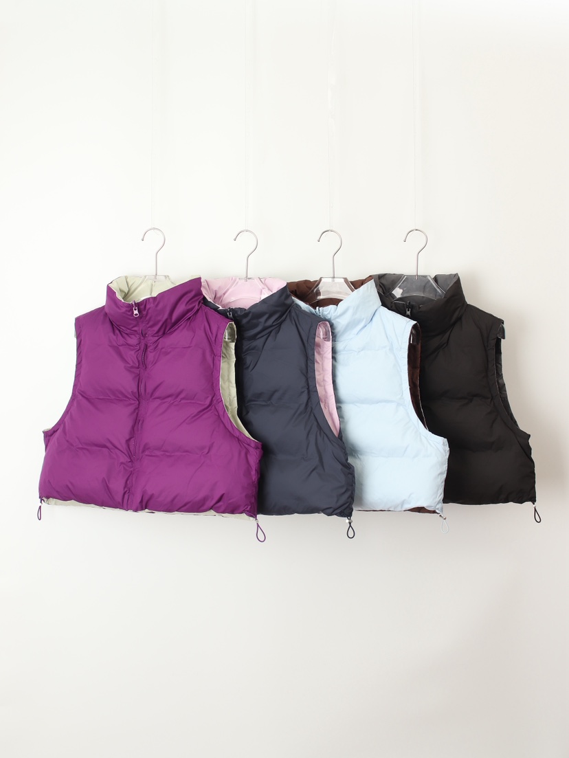 CCW東大門㊣直郵女裝新款職業休閑25秋冬時尚人氣馬甲兩面可穿CCW--NYUNYU馬甲