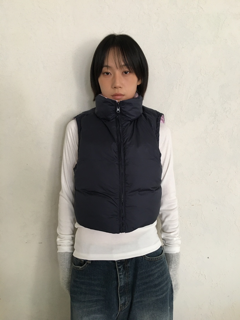 CCW東大門㊣直郵女裝新款職業休閑25秋冬時尚人氣馬甲兩面可穿CCW--NYUNYU馬甲