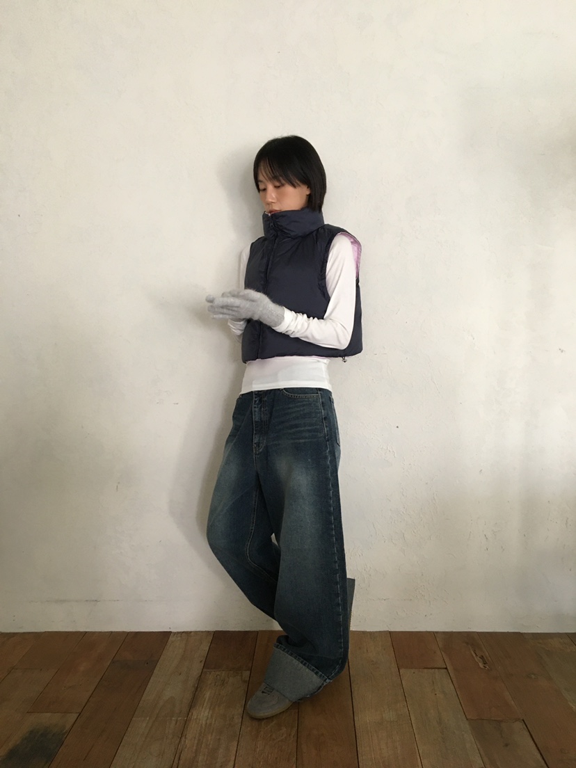 CCW東大門㊣直郵女裝新款職業休閑25秋冬時尚人氣馬甲兩面可穿CCW--NYUNYU馬甲