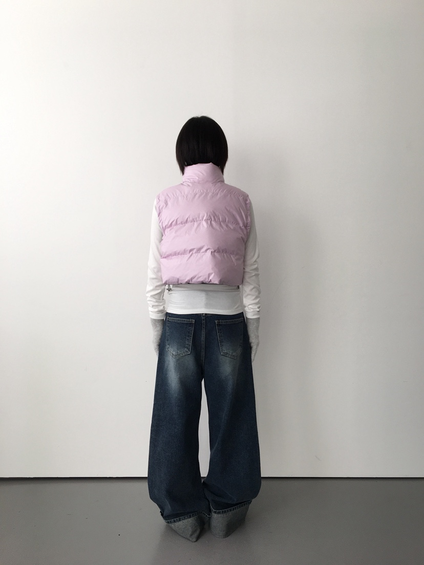 CCW東大門㊣直郵女裝新款職業休閑25秋冬時尚人氣馬甲兩面可穿CCW--NYUNYU馬甲