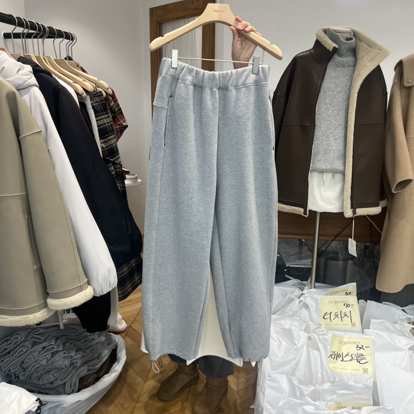 LOGARDEN東大門㊣代購女裝新品熱賣休閑職業時尚休閑褲加絨LO GARDEN休閑褲圖色1
