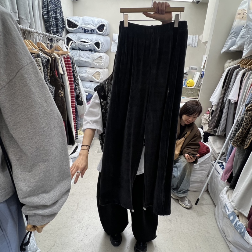 BREEZE東大門㊣直郵女士新款職業時尚熱賣休閑25秋冬休閑褲絲絨BREEZE休閑褲圖色4