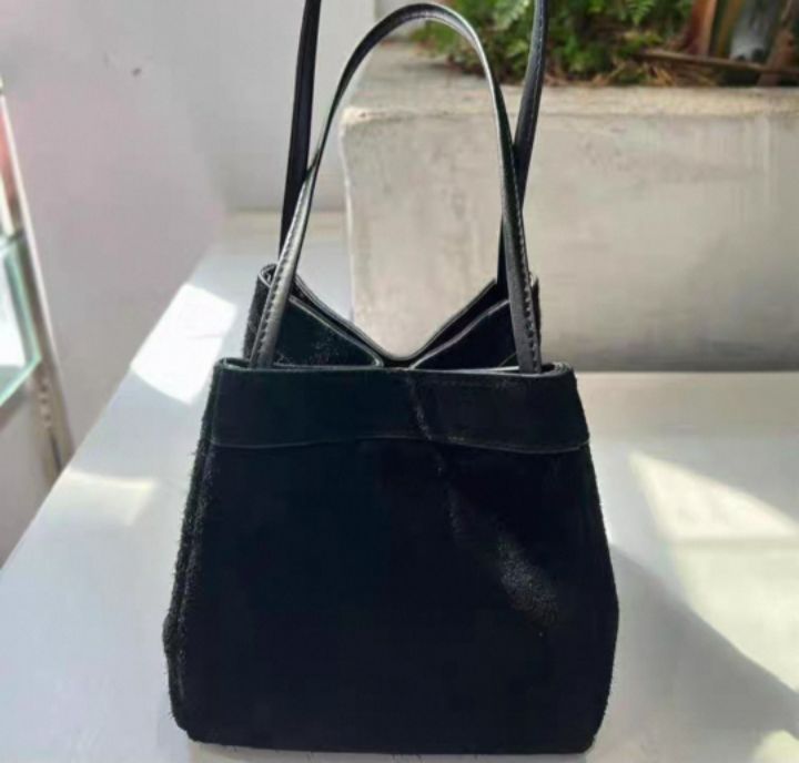 TROUVAILLE東大門㊣直郵女士新品人氣手拿包腋下包絨面革牛皮TROUVAILLE手拿包/腋下包