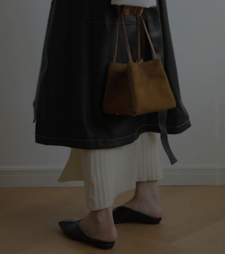 TROUVAILLE東大門㊣直郵女士新品人氣手拿包腋下包絨面革牛皮TROUVAILLE手拿包/腋下包