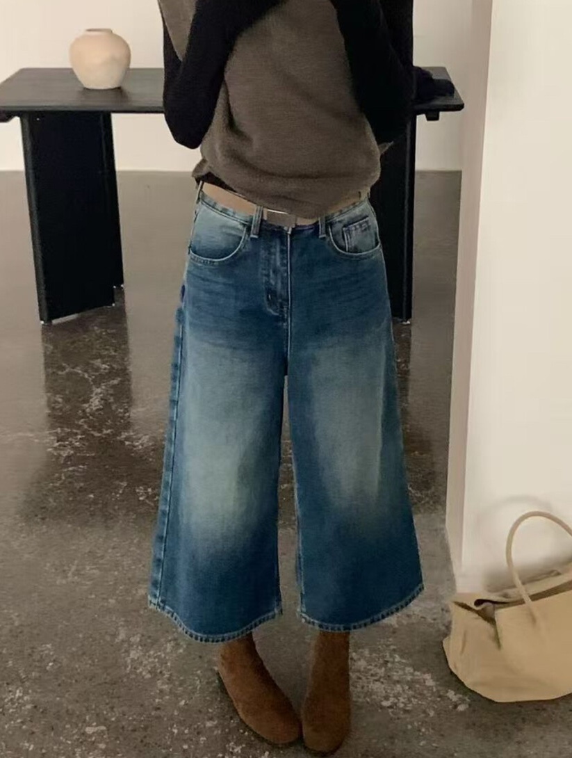 OLA東大門㊣代購女裝新款25秋冬時尚推薦真品牛仔褲加絨貂皮mellor/OLA牛仔褲