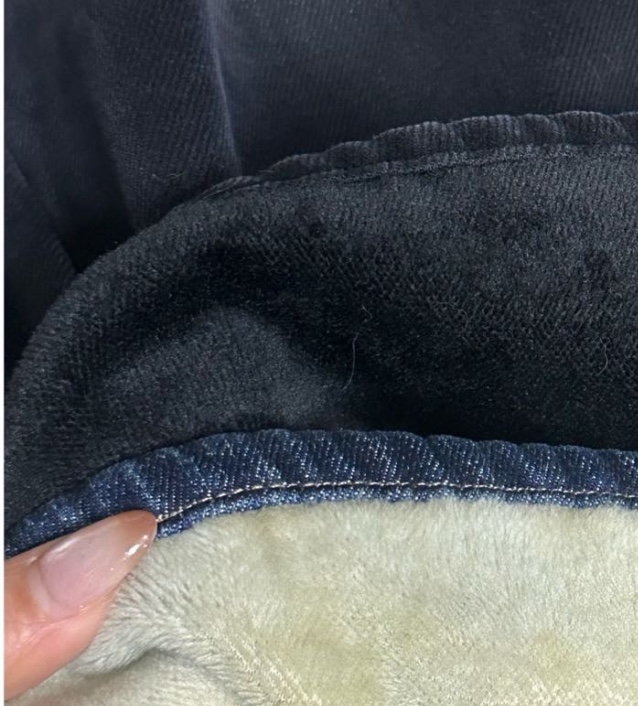 OLA東大門㊣代購女裝新款25秋冬時尚推薦真品牛仔褲加絨貂皮mellor/OLA牛仔褲