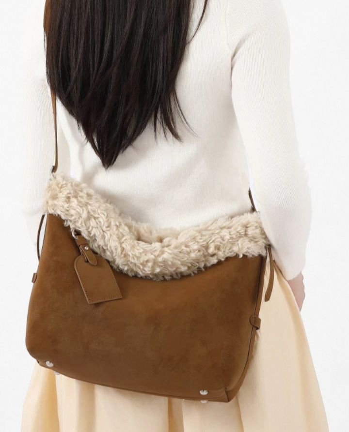 TROUVAILLE韓國直郵㊣女士新款25秋冬職業時尚真品單肩斜跨包TROUVAILLE單肩/斜跨包