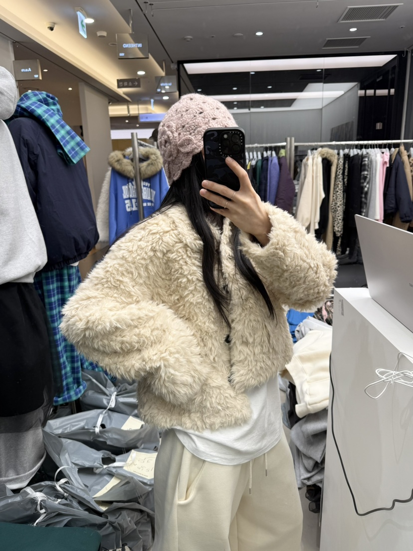 INTHEEND東大門㊣實拍女裝新款熱賣25秋冬人氣真品短款大衣INTHEEND短款大衣