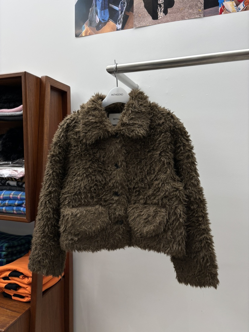 INTHEEND東大門㊣實拍女裝新款熱賣25秋冬人氣真品短款大衣INTHEEND短款大衣