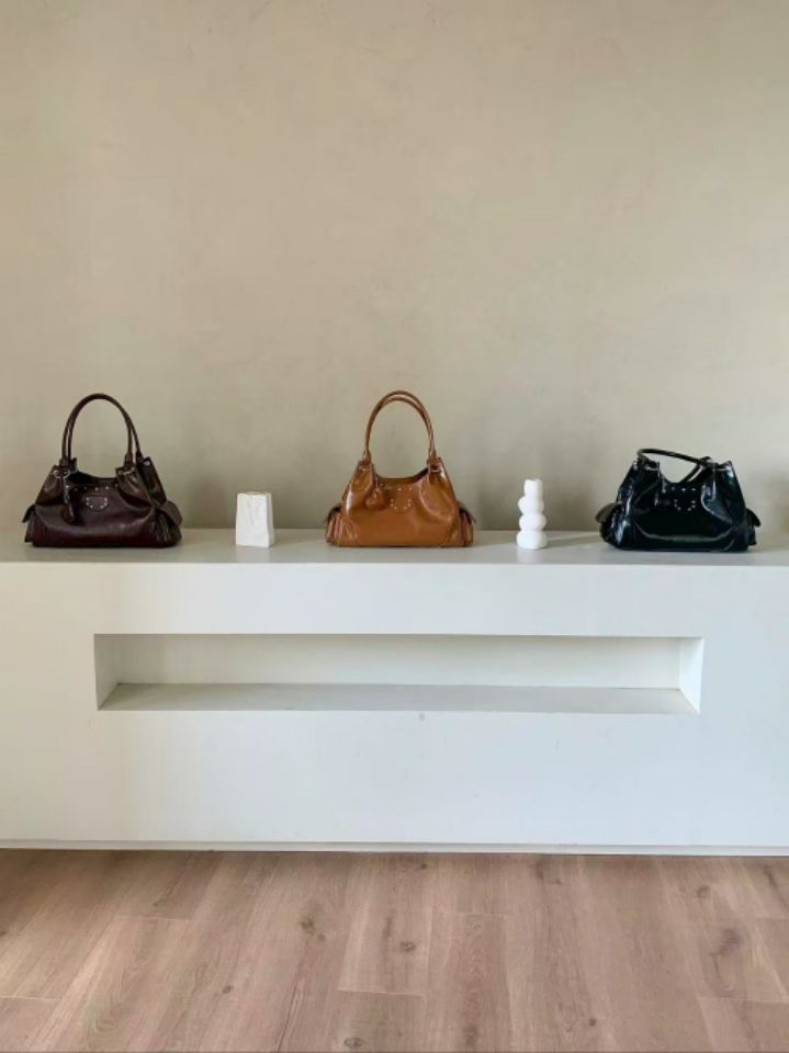 TROUVAILLE韓國代購㊣女士新款25秋冬時尚人氣熱賣單肩斜跨包TROUVAILLE單肩/斜跨包