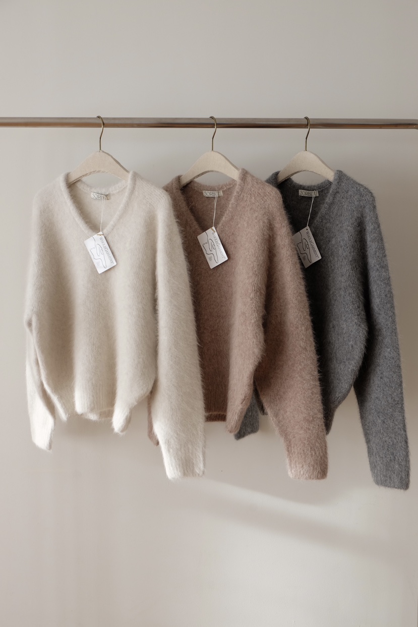 SORBET東大門㊣代購女士新款職業時尚休閑真品熱賣25秋冬針織衫SORBET/flat white針織衫