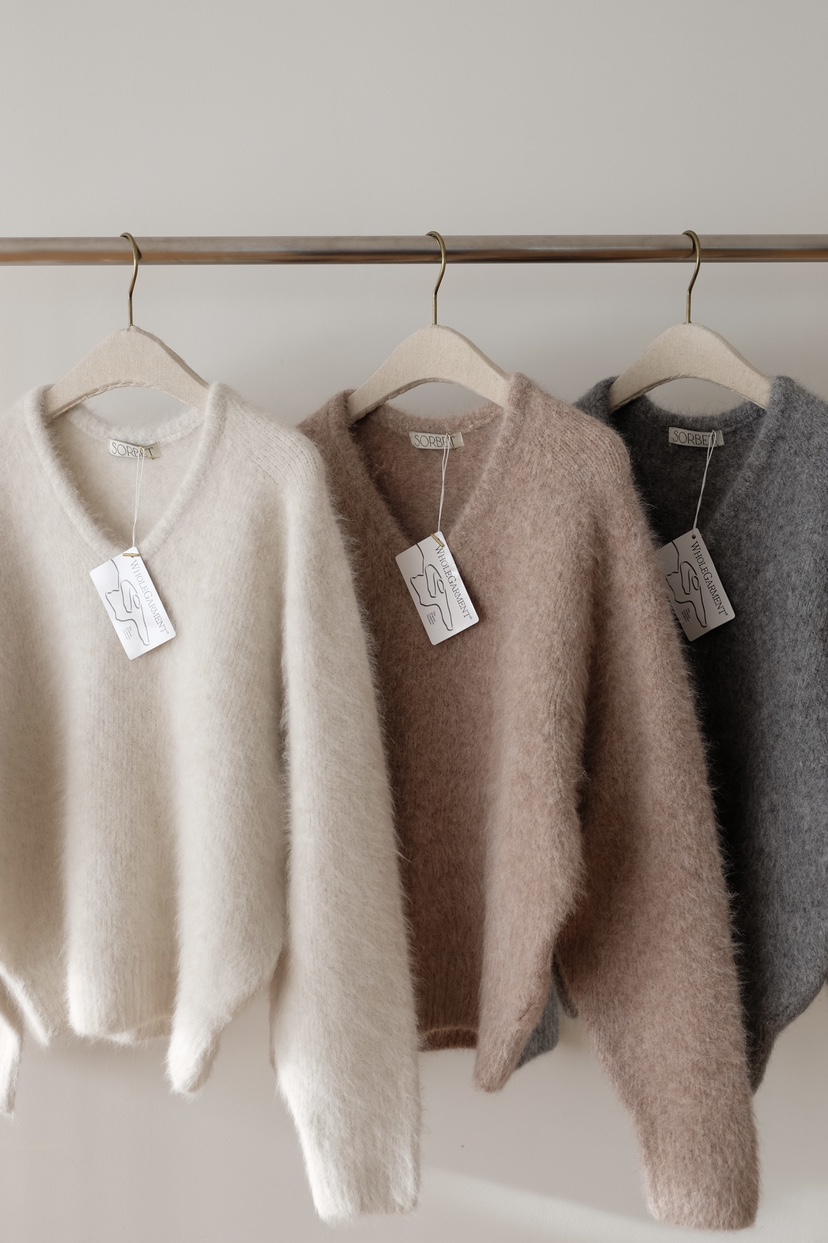 SORBET東大門㊣代購女士新款職業時尚休閑真品熱賣25秋冬針織衫SORBET/flat white針織衫