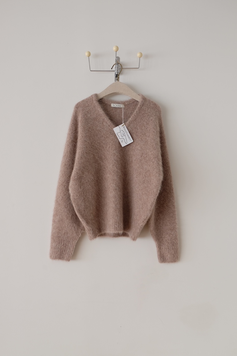 SORBET東大門㊣代購女士新款職業時尚休閑真品熱賣25秋冬針織衫SORBET/flat white針織衫圖色2