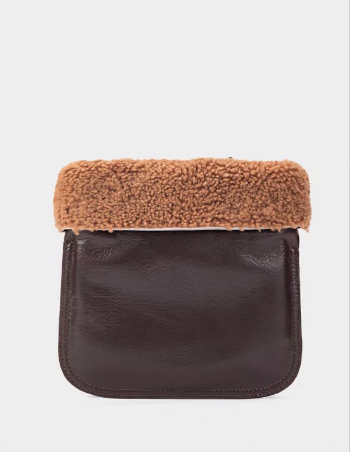 TROUVAILLE韓國直郵㊣女士新款時尚休閑真品單肩斜跨包羊毛TROUVAILLE單肩/斜跨包