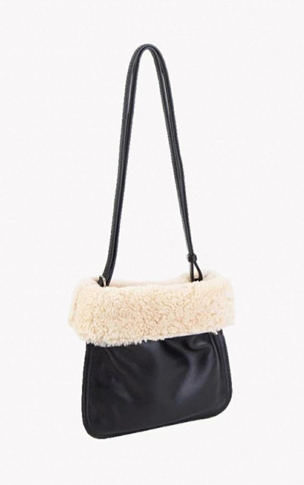 TROUVAILLE韓國直郵㊣女士新款時尚休閑真品單肩斜跨包羊毛TROUVAILLE單肩/斜跨包