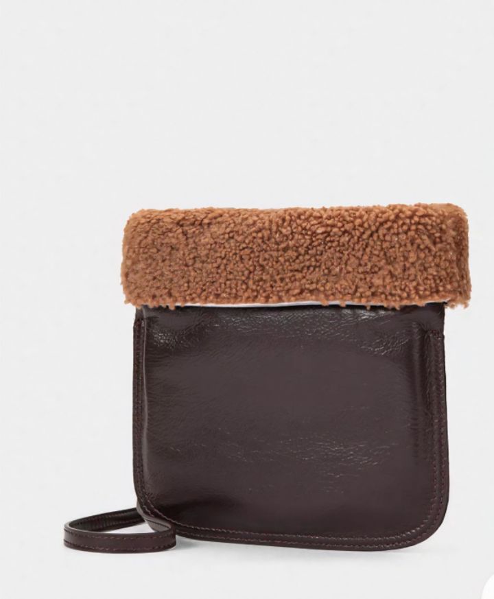 TROUVAILLE韓國直郵㊣女士新款時尚休閑真品單肩斜跨包羊毛TROUVAILLE單肩/斜跨包